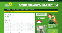 Desktop Screenshot of gruene-ludwigslust-parchim.de