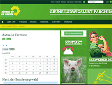 Tablet Screenshot of gruene-ludwigslust-parchim.de